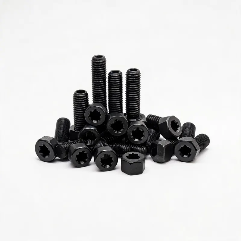 Black oxide socket head cap screws and allen key bolts